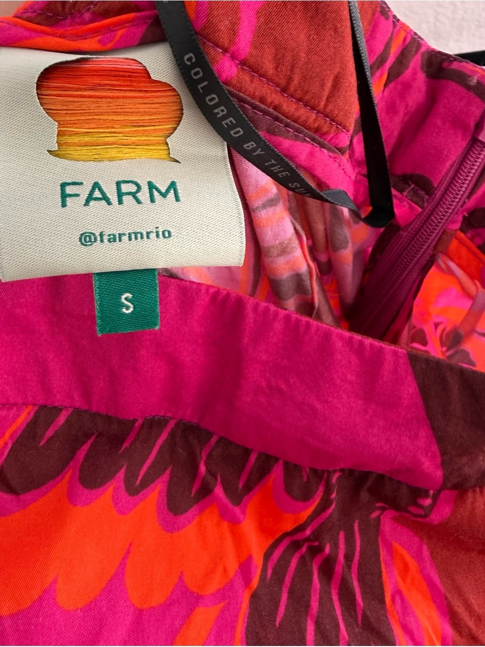 FARM Rio Pink and Red Paisley Floral Midi Skirt - Picture 5 of 5